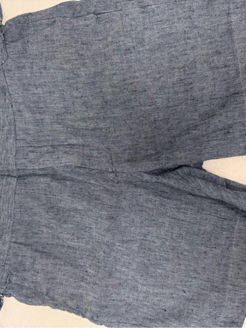 Michael Kors Navy and White Textured Fabric Detail